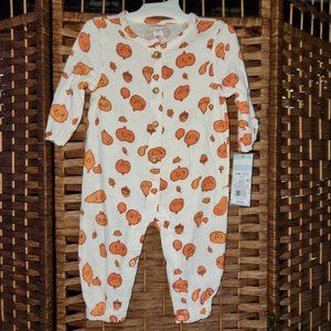 Cat & Jack Baby Pumpkin One Piece Romper - Size 3-6m - NWT